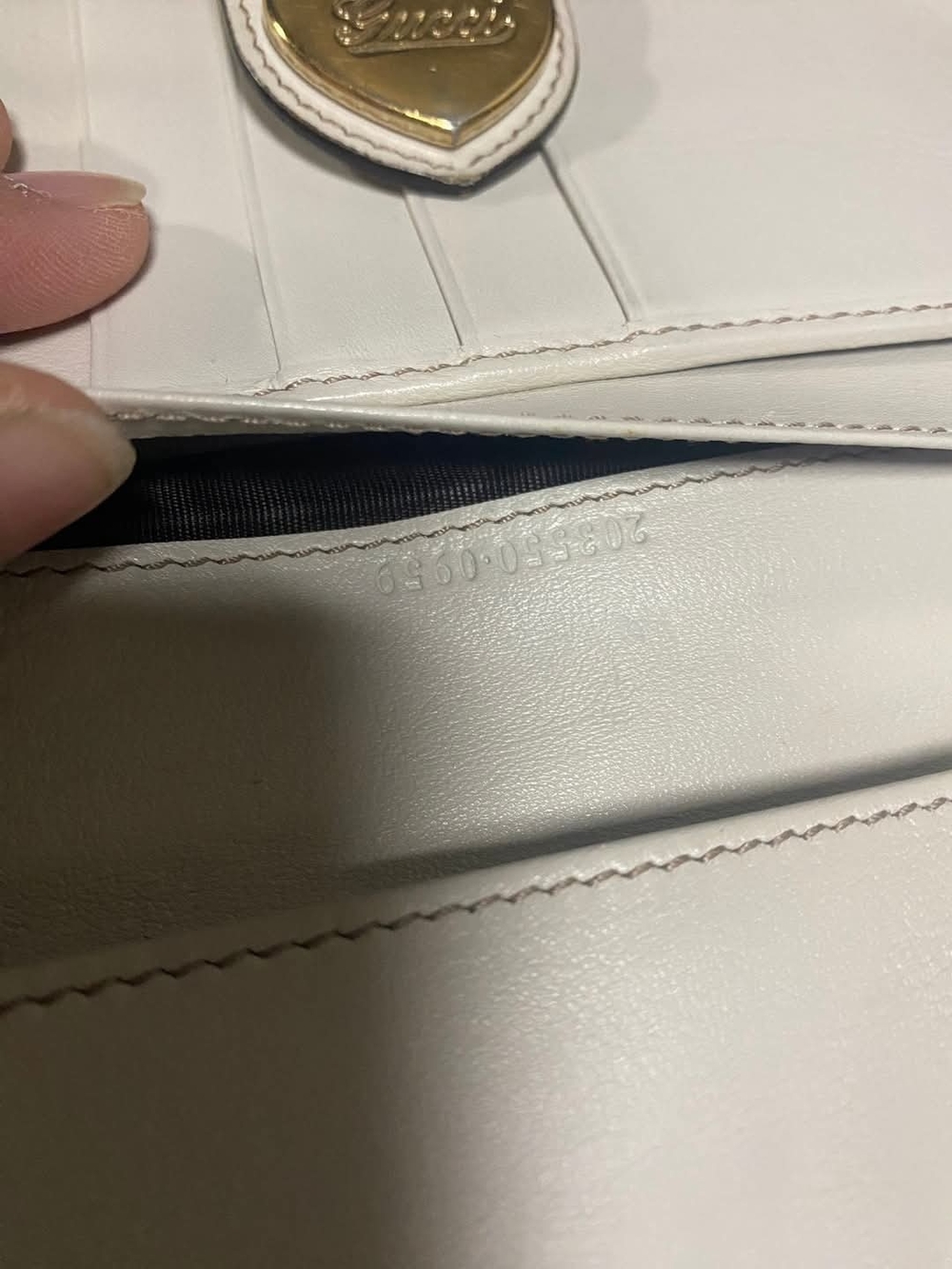 ❣️Gucci Beige GG Canvas Continental Wallet with White Trim❣️ - Picture 12 of 16